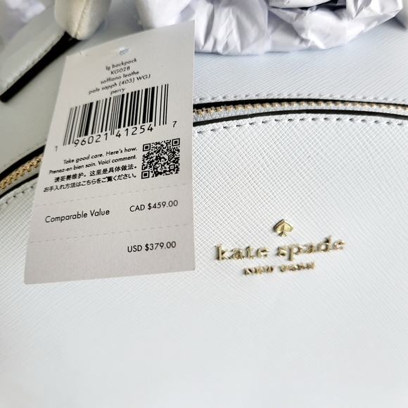 Kate Spade White Backpack - Picture 3 of 4